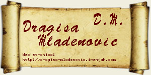 Dragiša Mladenović vizit kartica